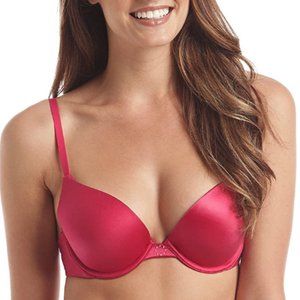 Maidenform Custom Lift Satin Demi Bra (pink)